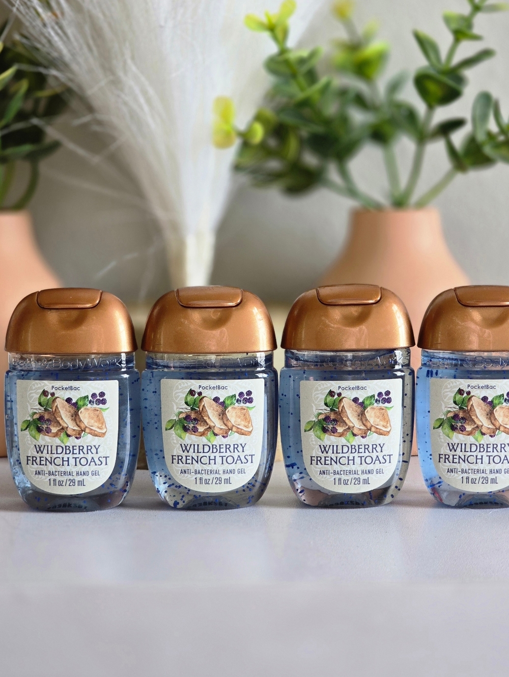4 Wildberry French Toast Hand Sanitizers by Bath and Body Works
